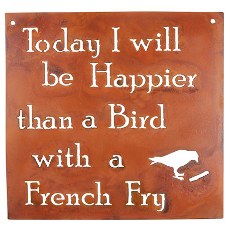 Happier Than a Bird with a French Fry Wall Art