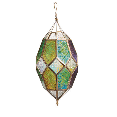 Product image for Jewel Tones Moroccan Hanging Lantern 