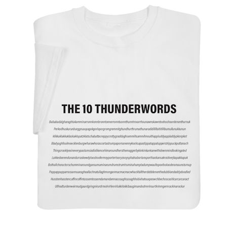 The 10 Thunderwords Shirts
