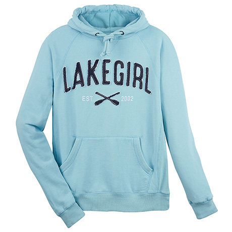 Lake Girl Hooded Sweatshirt - Aqua