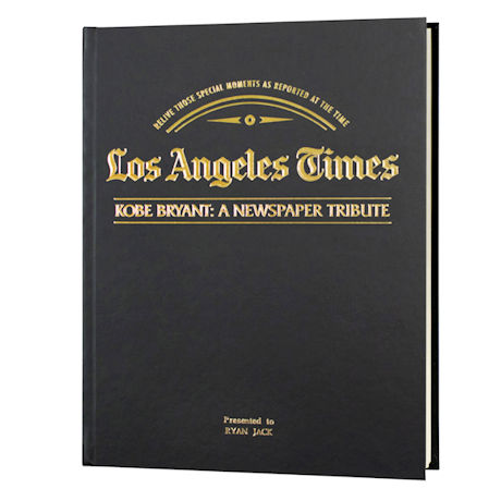 Personalized LA Times Kobe Bryant Tribute Book