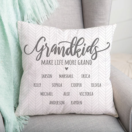 Personalized Grandkids Pillow 