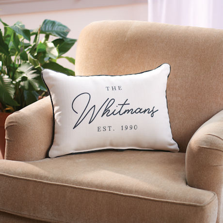 Personalized Family Name Pillow 