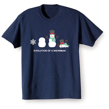 Product image for Evolution of a Snowman T-Shirt or Sweatshirt