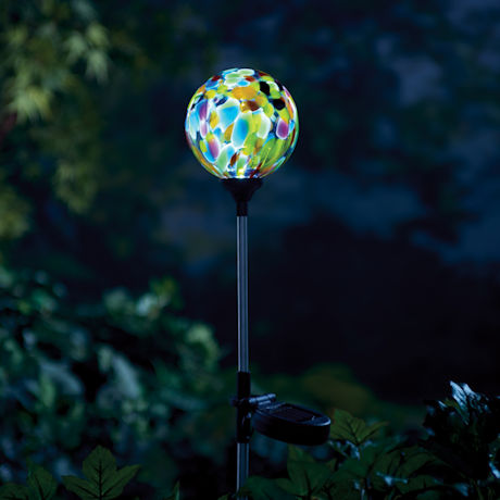 Product image for Confetti Glass Solar Garden Stake