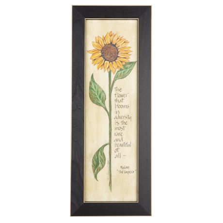 The Flower That Blooms in Adversity Framed Wall Art