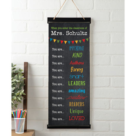 Personalized Teacher's Wall Banner