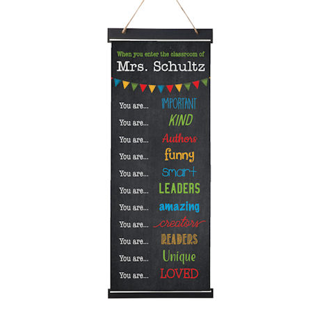 Personalized Teacher's Wall Banner