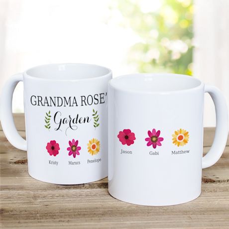 Personalized Grandma's Garden Mug