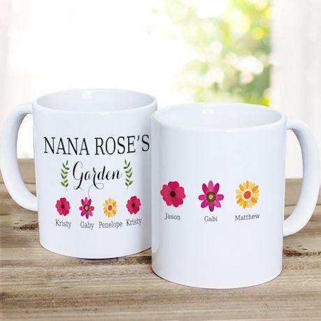 Personalized Grandma's Garden Mug