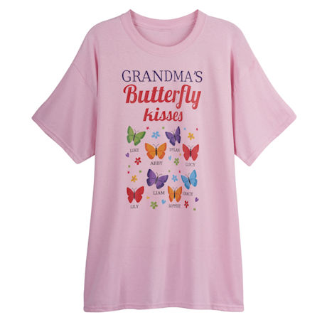 Personalized Butterfly Kisses Tee