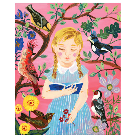 Girl Who Reads to Birds Puzzle