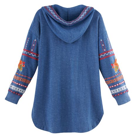 Product image for Talia Embroidered Hooded Tunic