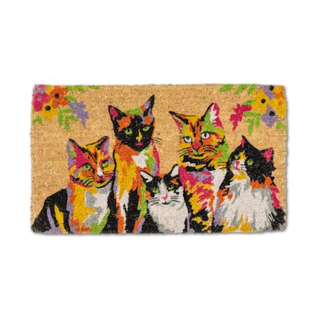 Abstract Cats Doormat