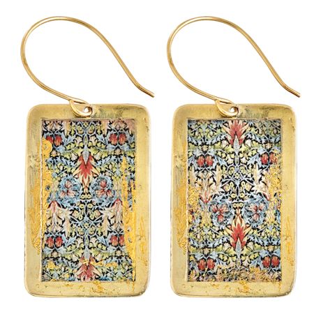 Gold Leaf William Morris Earrings