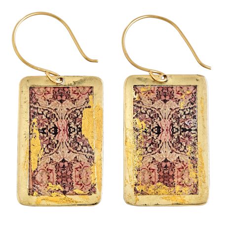 Gold Leaf William Morris Earrings