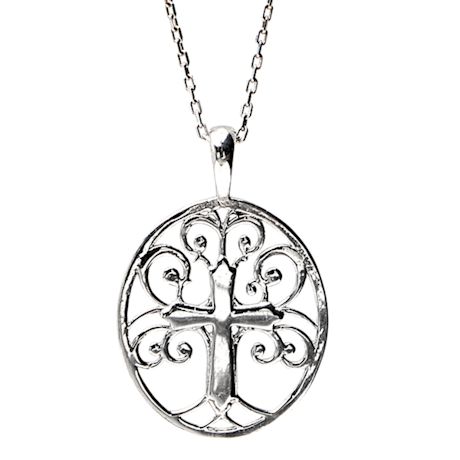 Tree of Life Cross Necklace