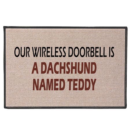 Personalized Wireless Doorbell Doormat