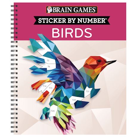 Sticker by Number Book - Birds