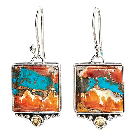 Oyster Turquoise Earrings