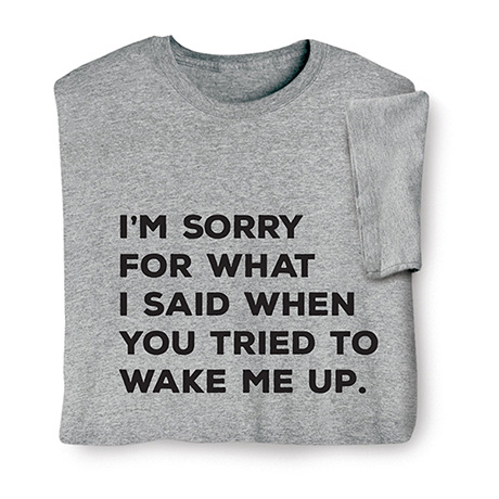 I’m Sorry for What I Said T-Shirt or Sweatshirt
