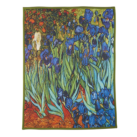 Product image for Van Gogh Irises Quilted Throw