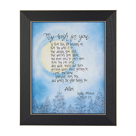 Product image for Personalized My Wish For You Framed Art