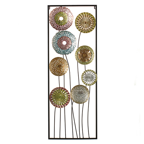 Product image for Duet of Framed Metal Flowers