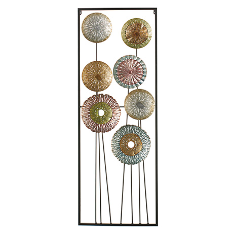 Product image for Duet of Framed Metal Flowers