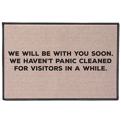 Panic-Cleaned Doormat