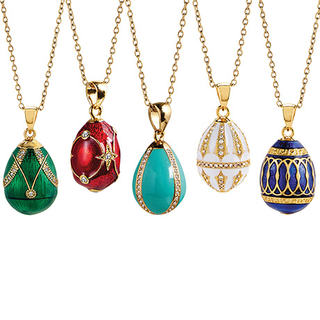 Faberge-Style Egg Necklace