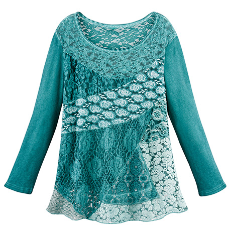 Patched Lace Tunic