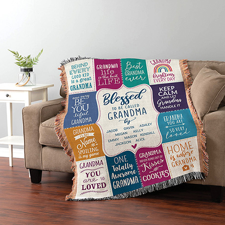 Product image for Personalized Grandma Throw