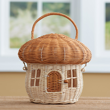Mushroom House Basket