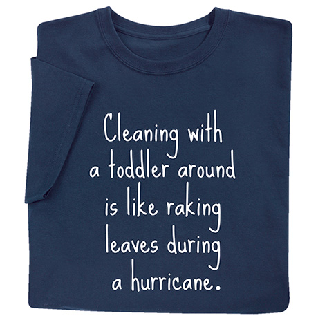 Cleaning with a Toddler T-Shirt or Sweatshirt