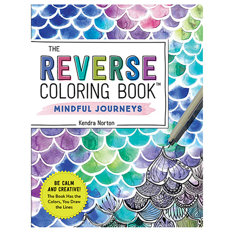 Reverse Coloring Book: Mindful Journeys (Paperback)