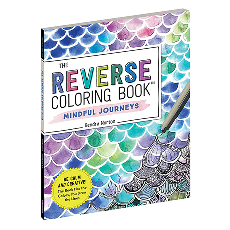 Reverse Coloring Book: Mindful Journeys (Paperback)