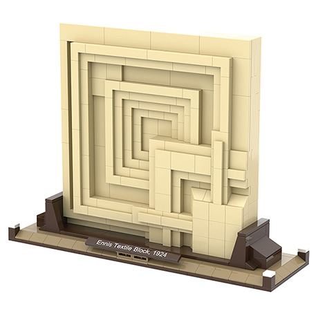 Frank Lloyd Wright® Ennis Textile Block Atom Brick Set