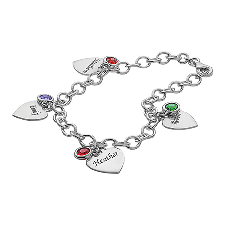 Modern Script and Illustration Heart Personalised Bracelet Name Bracelet  Gift for Her Valentine's Gift Bloom Boutique - Etsy UK | Heart friendship  bracelets, Beautiful gifts for her, Personalized bracelets