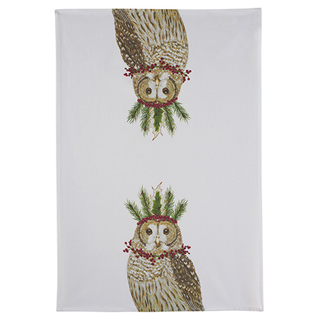 Holiday Owl Towel