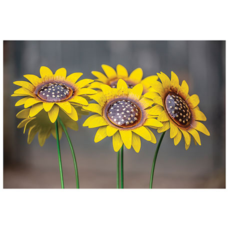 Sunflower Metal Stake
