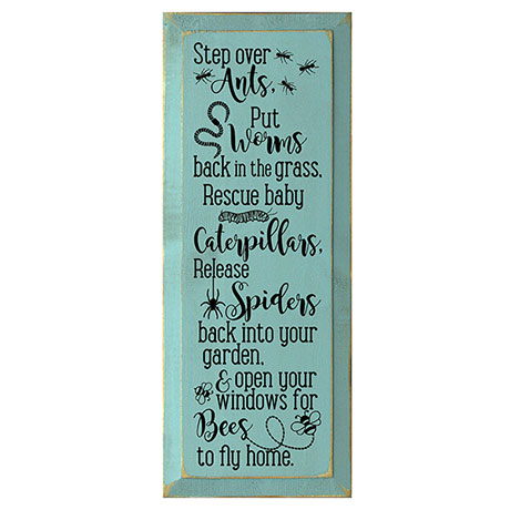 Step Over Ants Wall Plaque