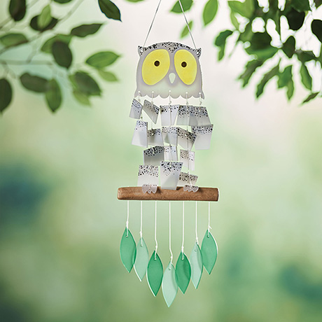Owl Glass Chime