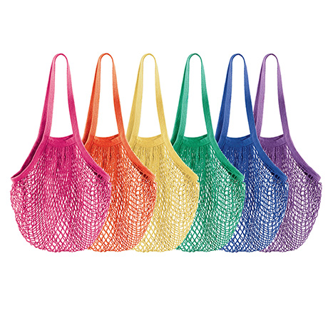 Rainbow Mesh Shopping Bags - Set of 6