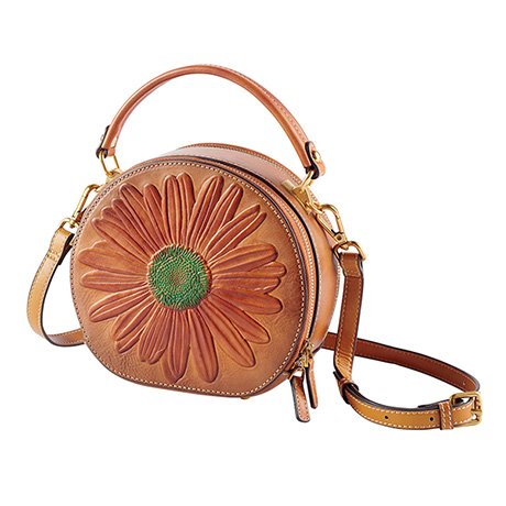 Daisy Tooled Leather Handbag