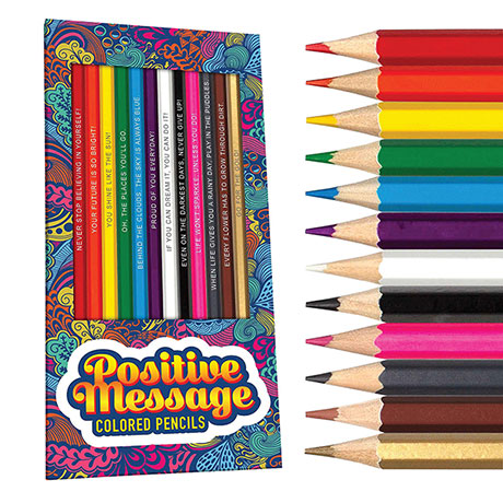 Positive Message Colored Pencil Set