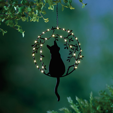 Hanging Solar Cat