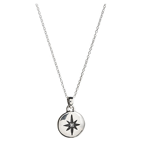 Herkimer Diamond North Star Necklace