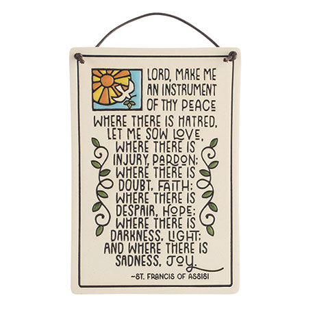 Product image for Instrument of Peace Plaque