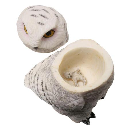 Owl Pot Bellys&reg; Boxes - Snowy Owl